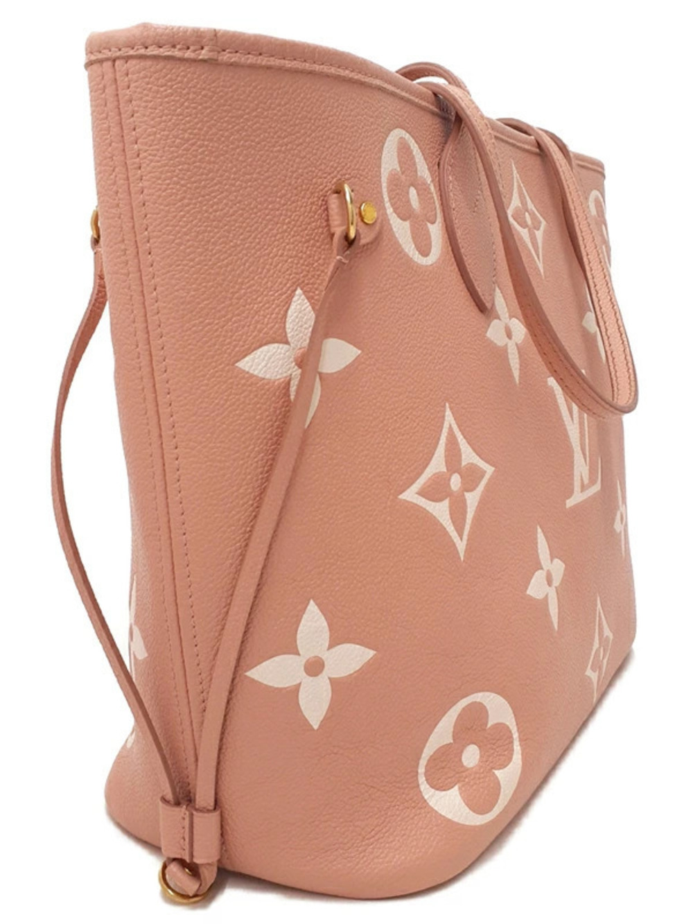 Louis Vuitton Neverfull Monogram Bag Empreinte Bicolor Tote Brown